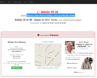Site aïkidoka du 18 Cher dojo des sotodeshi de sensei Peyrache