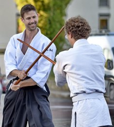 Dojo aikido lieu jo où on étudie la voie do du sensei maître